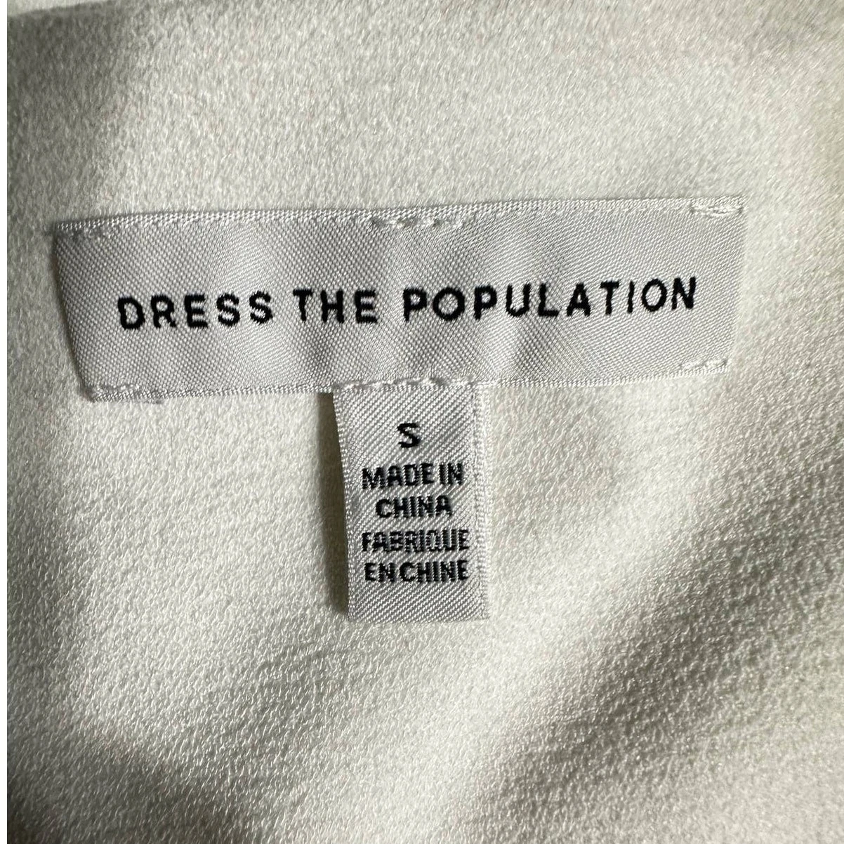 OFF WHITE Abito The Population Monroe abito spacco laterale donna piccolo bianco sporco maxi nuovo con etichetta