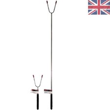 Adjustable BBQ Toasting Fork with Rubber Grip - Perfect for Marshmallows & More