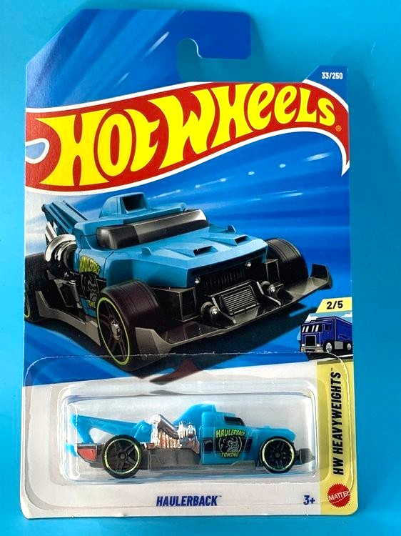 HOT WHEELS 2026 HAULERBACK BLUE 33/250 JJJ04 HW HEAVYWEIGHTS D. VANCE DESIGN