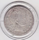 1911   Barber   Quarter   (90% Silver)  (Worn  Coin)