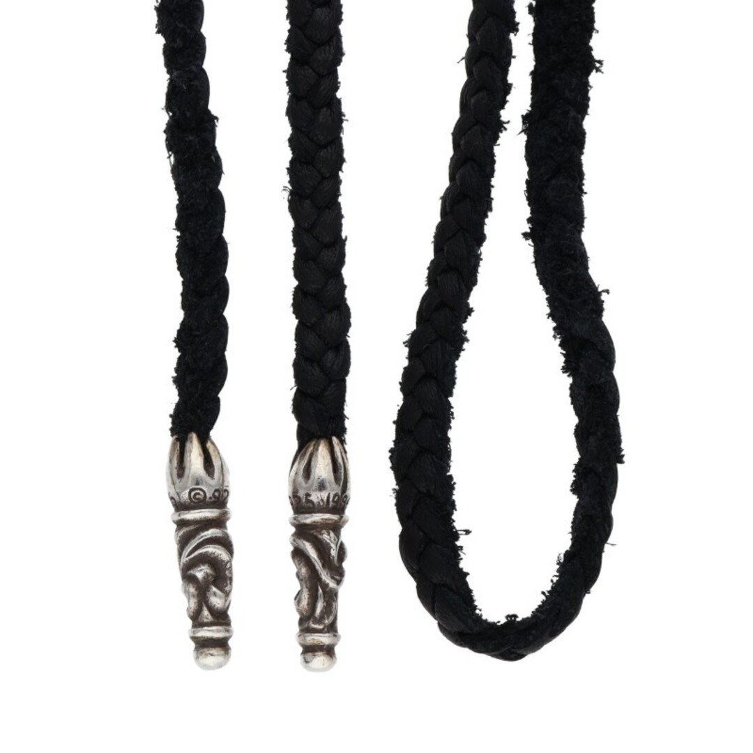 Chrome Hearts Leather Braid Scroll Blade Silver Necklace for Men Used e52864c4a8 thumbnail 2