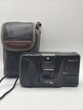 Vintage Chinon Auto GL Focus Free DX 35mm Camera With Case
