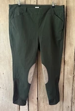 PIPER BY SMARTPAK Breeches Womens 44R Army Green Horse Riding Equestrian Pants