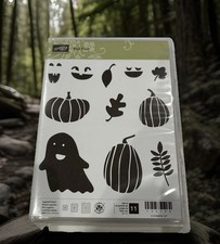 Stampin' Up FALL FEST 135194 Halloween Ghosts Fall Pumpkin Leaves Holidays..