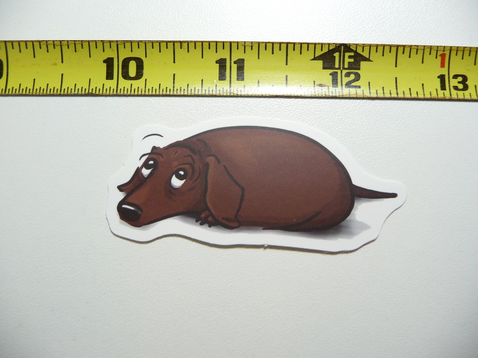 Dachshund Laying Suspicious Dog Decal Sticker Wiener Doxie Pet Lover