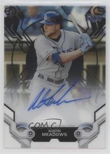 2019 Topps High Tek High Tek Auto Black 36/50 Austin Meadows #HTA-AM Auto 0io
