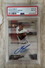 2016 Topps Finest - Autographs Francisco Lindor #FA-FL (AU)