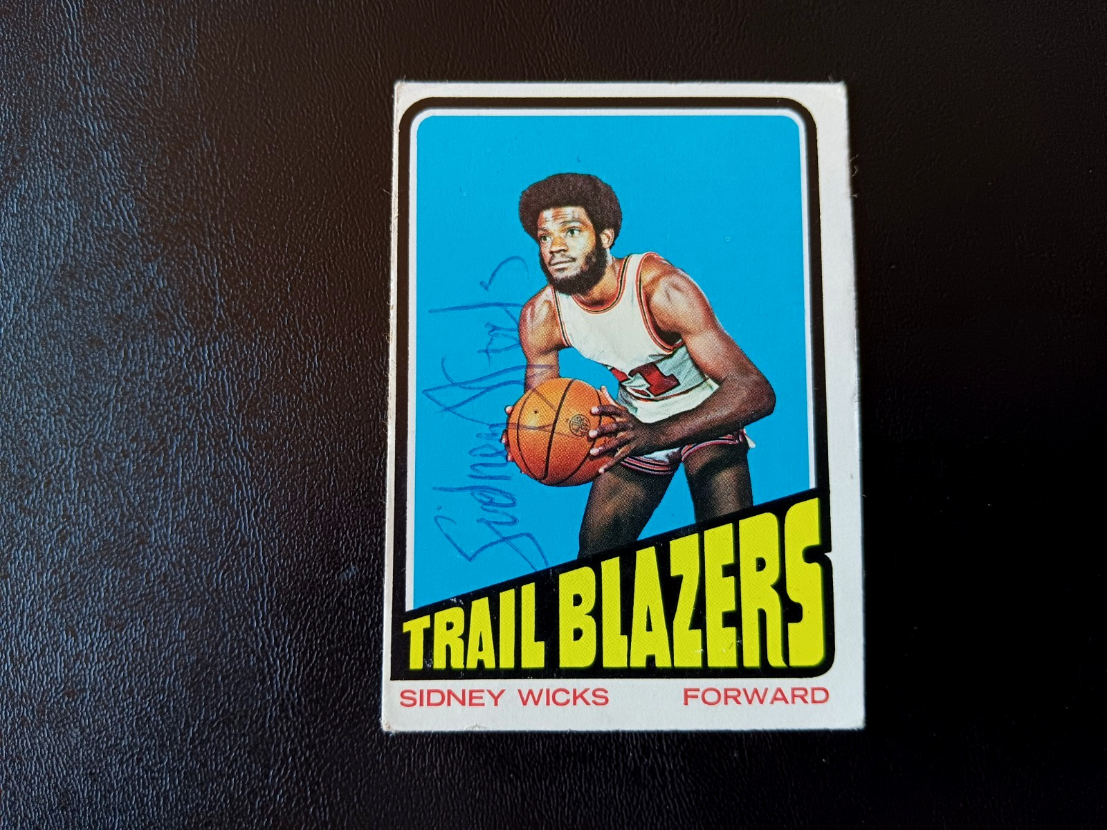 Sidney Wicks Autographed 1972 Topps Basketball Rookie Blazers NBA Card #20 Auto