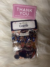 NEW Bride Confetti Party Wedding Celebration Table Decor 1.2 Oz Silver Gold Navy