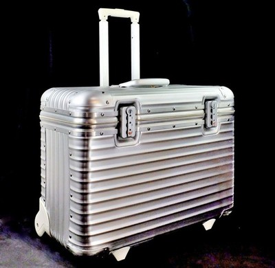 Rimowa Topas Pilot Trolley 46L Silver 2-wheels Carry Case Suitcase