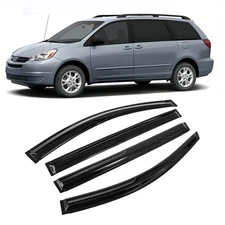 For 04-09 Toyota Sienna Acrylic JDM Window Sun Visor Wind Deflectors Rain Guard*