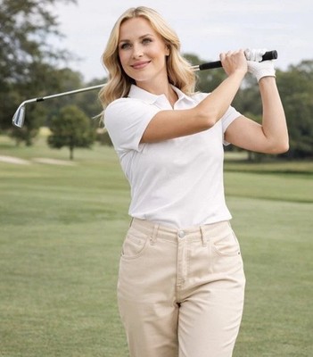 Peter Millar Beige Pants 16 Women s golf  country club athleisure luxe Preppy