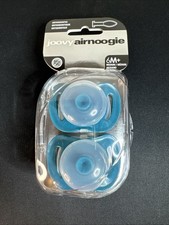 Joovy Airnoogie Orthodontic Pacifiers 6M 2-Pack- Natural Touch- Turquoise