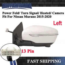 Side View Mirror For Nissan Murano 15-20 Camera Power Heated Signal Driver Side
