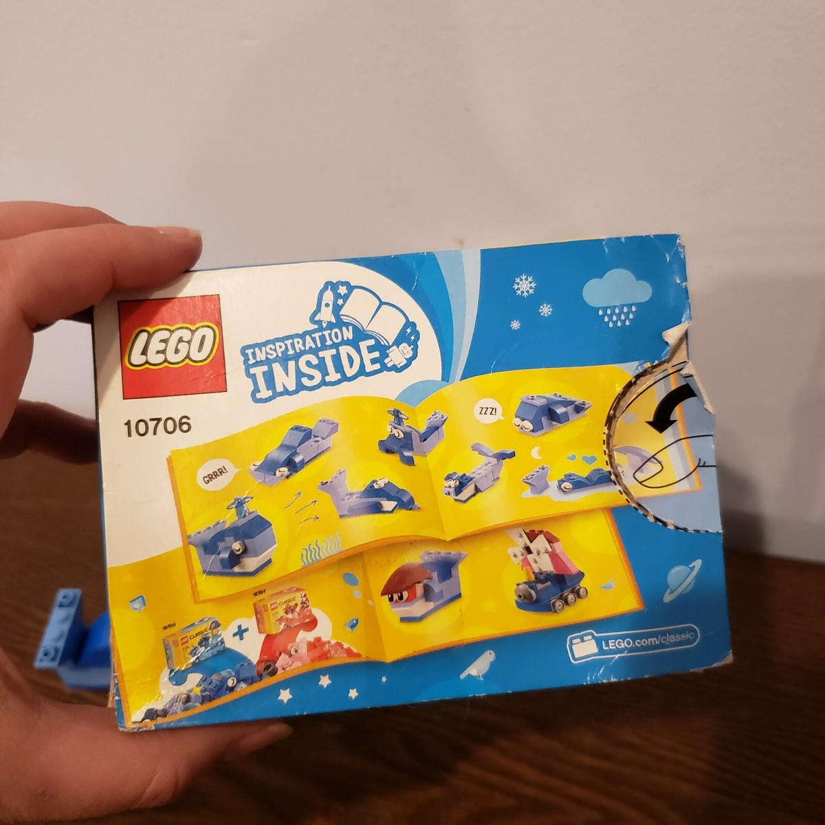 LEGO 10706 Classic Blue Creativity Box 78 Pieces Makes 3 Models