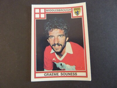 2 Stickers Panini Football 78 - #252 Graeme Souness (Middlesbrough) - Non Collés
