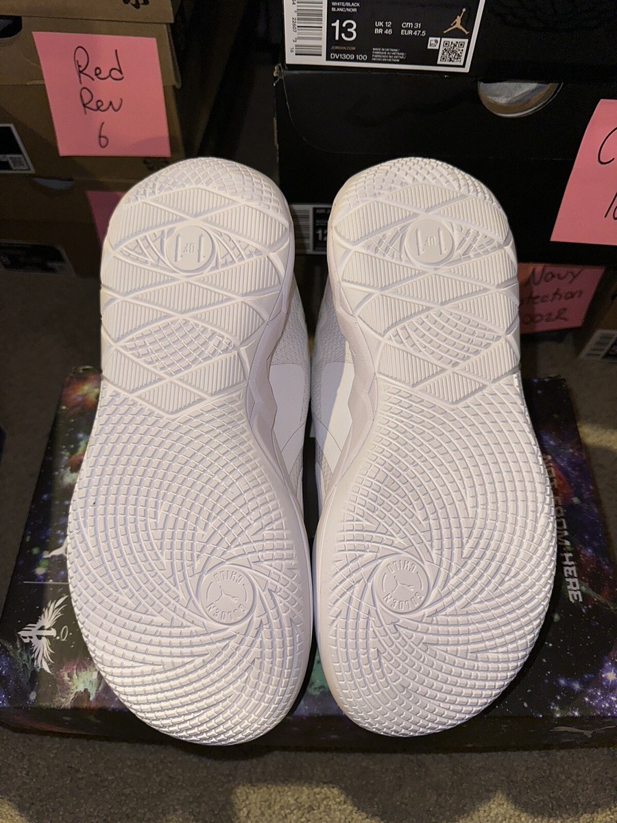 Puma MB.01 Lo 27.5cm値下げ可能 Puma MB.01 MB1 Low Triple White Silver Gs Sz 5y (6.5W) Brand