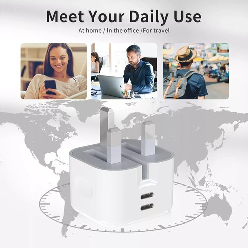 45W Super Fast Charger Adapter & 1M USB-C Cable For Apple iPad Pro 11" 13" 2024 - Picture 4 of 9
