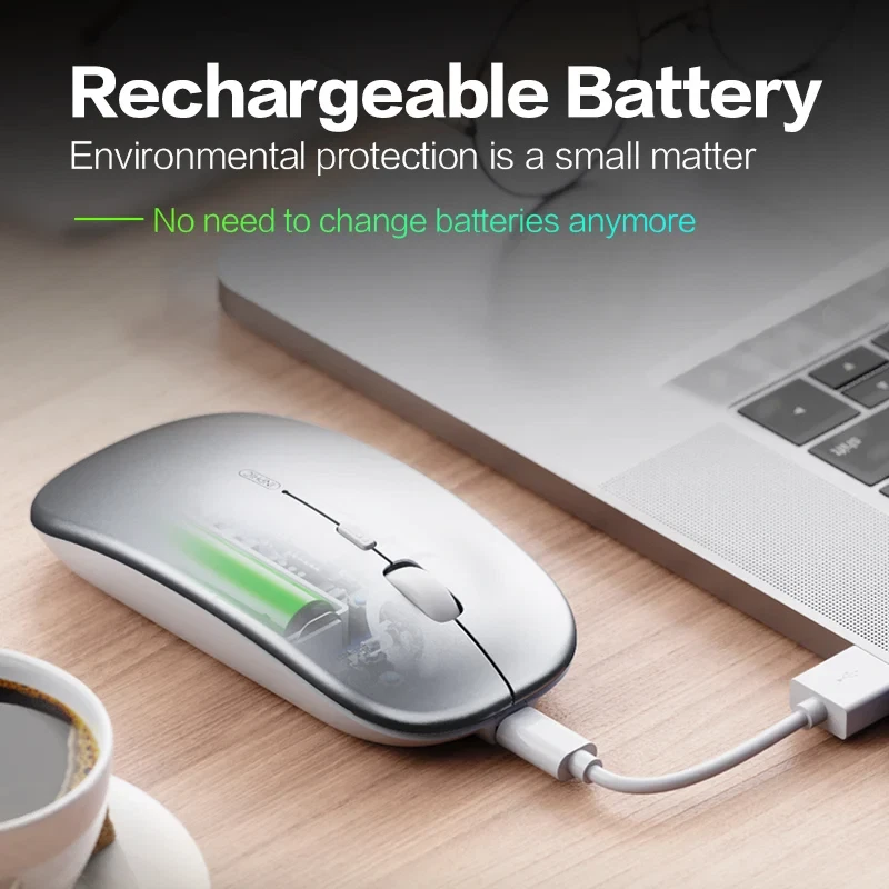 INPHIC M1PRO Rechargeable Wireless Mouse Triple-Mode Power Display Silent - Image 4 of 4