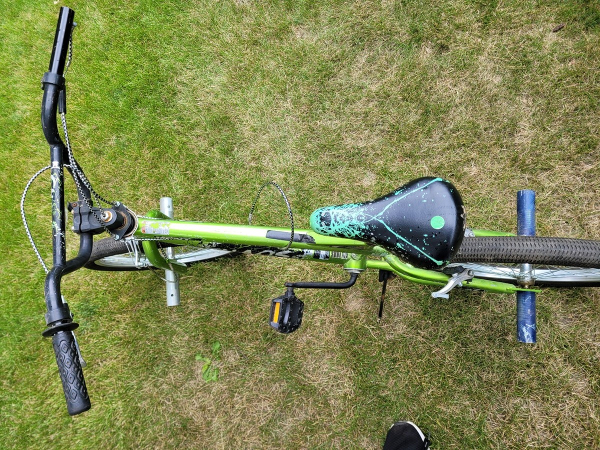 BMXバイク ミントグリーン オレンジペダル Amazon | KHE フリースタイル BMX バイク コズミックオレンジ