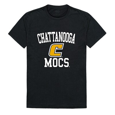 University of Tenn at Chattanooga Mocs TCU Black Tee T Shirt  S - 2XL