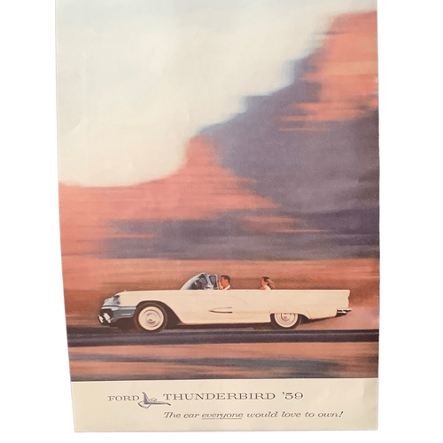 Vintage 1959 Ford Thunderbird Everyone Would Love Ad Advertisement - Picture 2 of 4