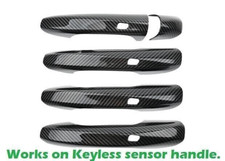 Gloss Carbon Fiber Print Keyless Door Handle Cover Fits 16-22 X253 GLC43 GLC300