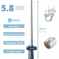 5.8 DBI Tuned Fiberglass Helium Hotspot Miner Antenna US915