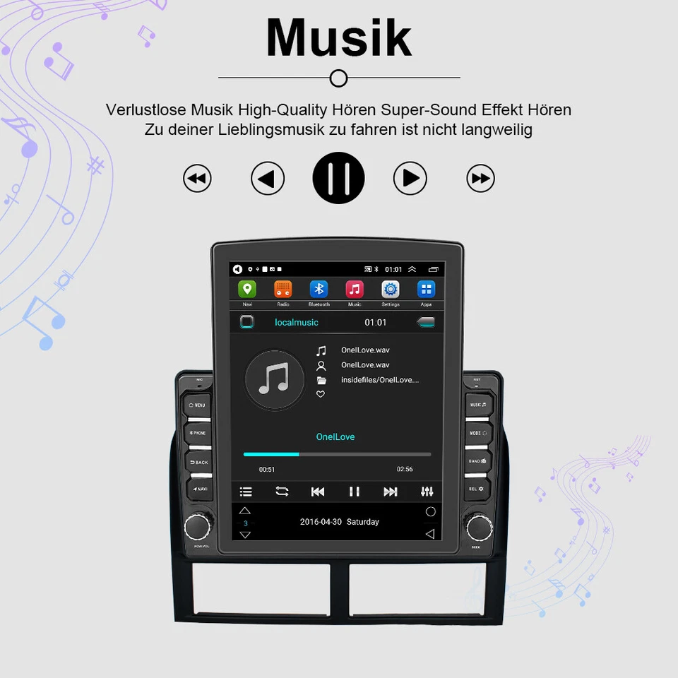 9" Android 13 Carplay Autoradio GPS Navi WiFi für Jeep Grand Cherokee WJ/WG 64GB - Bild 4 von 4