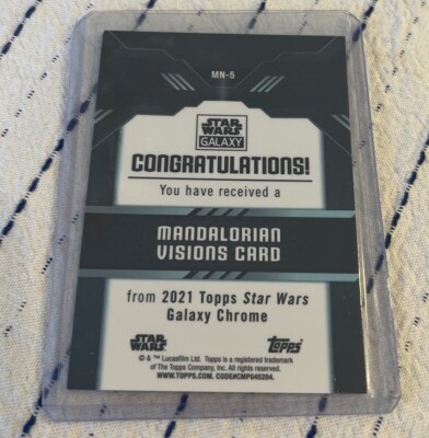 2021 Star Wars Galaxy Mandalorian Visions Card MN-5 Silver | eBay