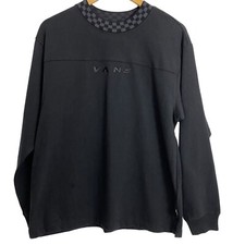 VANS OFF THE WALL Mens Sweatshirt Size Small Checkerboard Skateboard Punk Black