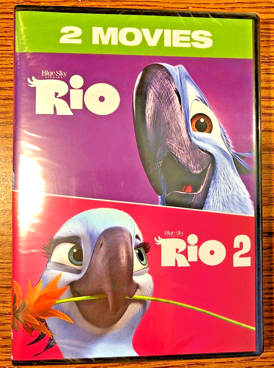 Rio Double Feature DVD Animated Movie Set Blue Sky Kids Family