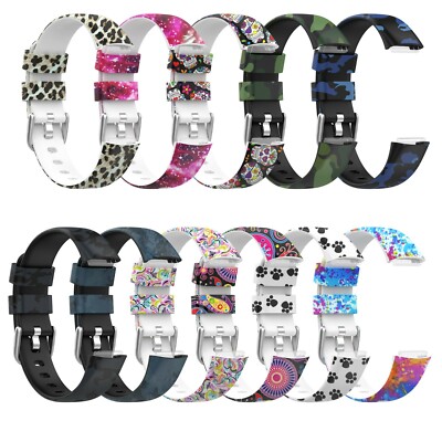 Silikon Armband Uhrenarmband Strap für Fitbit Luxe, verschiedene Motive