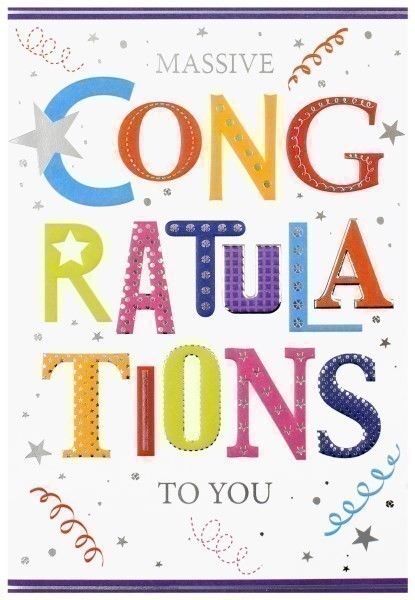 Simon Elvin Massive Congratulations To You Card