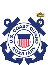 US Coast Guard Auxiliary Promoting Boating Safety Decal Sticker Choose Size P897