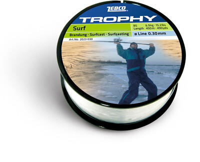 Zebco TROPHY Surf Brandung  315m - 0,35mm 9,2 kg - Angelsehne Brandungsangeln