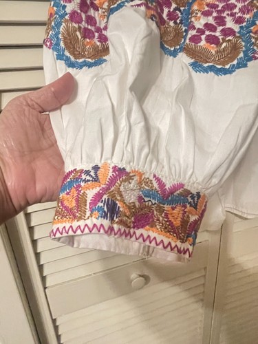 Vintage Czech/UKR Embroidered Peasant Blouse w/ tag from Trashy Diva Vintage - Picture 4 of 16