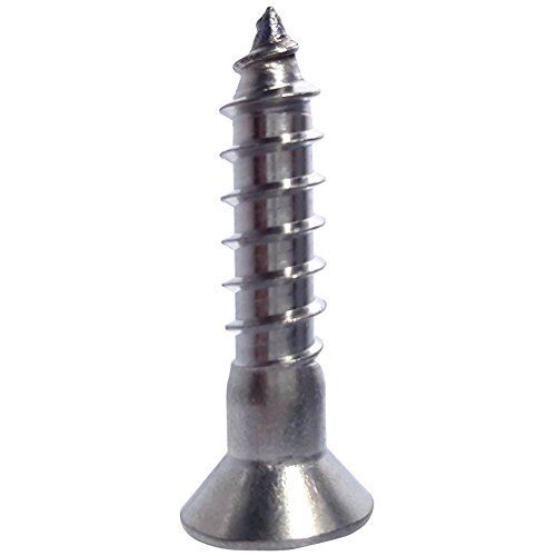 #4 x 3/4" Phillips Flat Head Wood Screws 316 Marine Stainless Steel Qty 25 - Picture 2 of 6