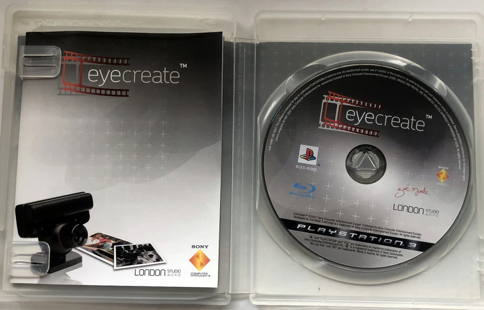 EyeCreate Eye Create (Sony PlayStation 3 PS3 Game, 2007) LIKE NEW - Image 2 of 4