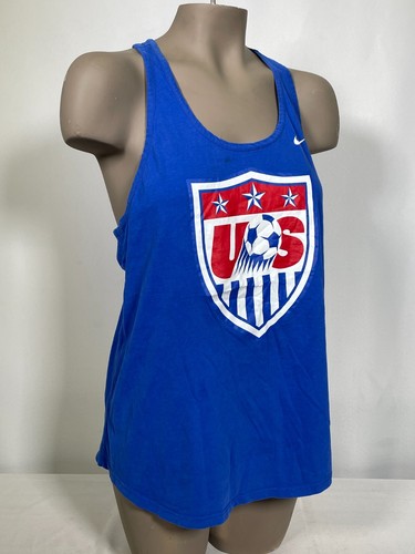 Camiseta sin mangas azul cuello redondo Nike del equipo de fútbol de EE. UU. para mujer XL - Imagen 4 de 10