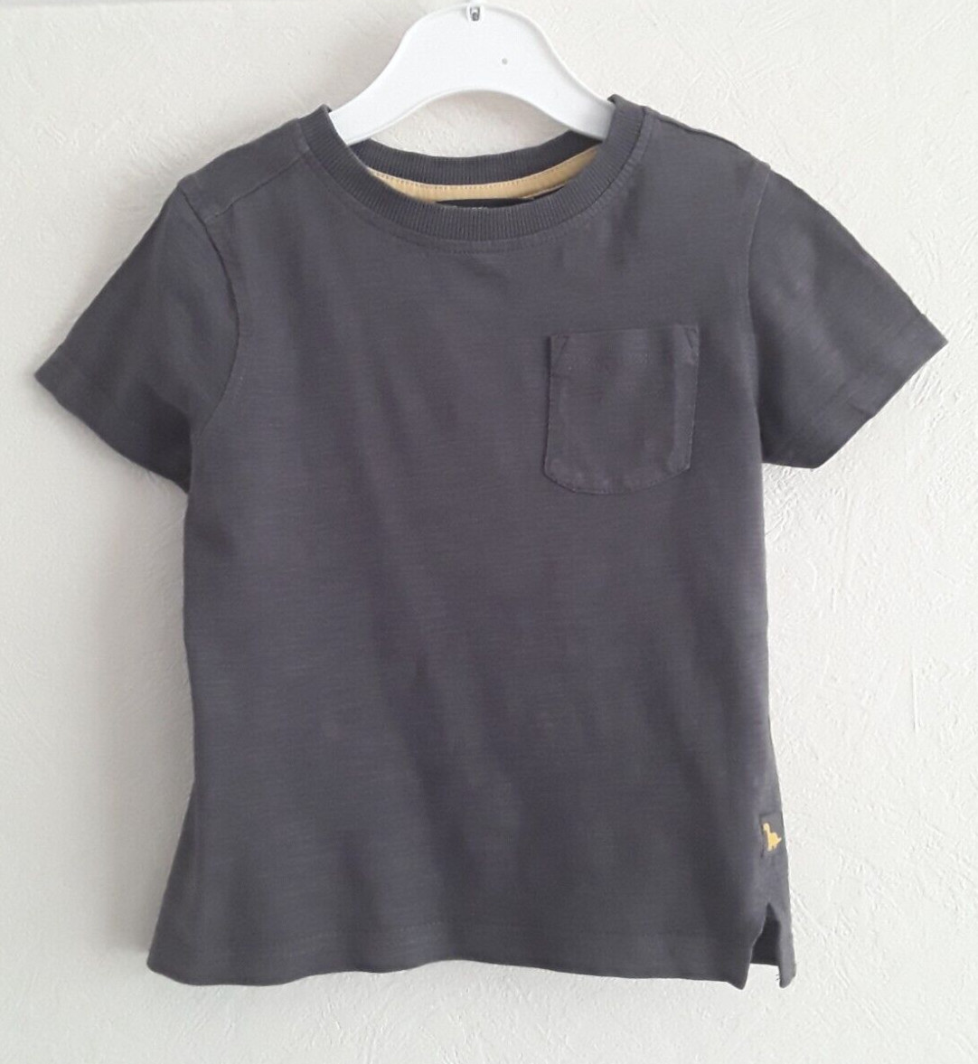 Baby boy's short sleeved top, charcoal, aged 18 months
