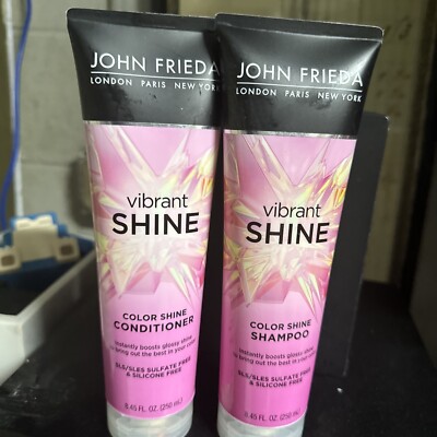 Lots of (2) John Frieda Vibrant Shine Color Conditioner & Shampoo - 8.45 Fl Oz