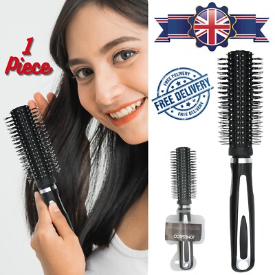 23cm belüftete runde Haarbürste entwirren & stylen weiche Borsten Friseur Geschenk