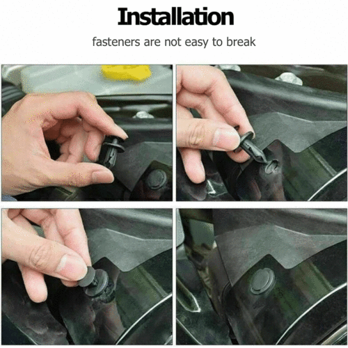 Paquete de 100 clips de parachoques guardabarros 6 7 8 9 mm ajuste auto empuje pasador remache sujetador - Imagen 13 de 14