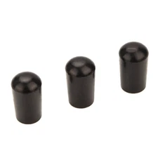 3Pcs Fit Les Paul EPI Guitar Brass 3 Way Toggle Switch Knob Tip Cap 3.5mm Black