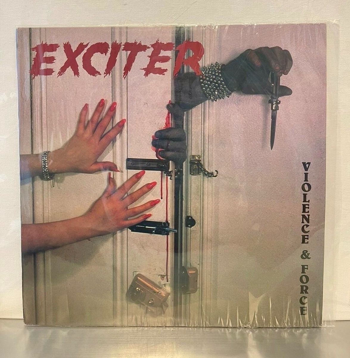 Original 1st UK 1984 EXCITER Violence & Force LP VINYL Thrash