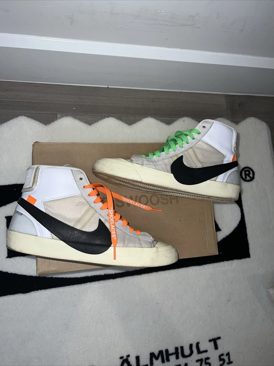 Pigment Daggry Dykker Size 8- Nike Blazer Mid x OFF-WHITE The Ten 2017 | eBay