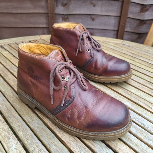 Panama Jack Brown Leather Boots UK 7 EU40 Ankle Lace up Waterproof Made in Spain - Picture 4 of 23