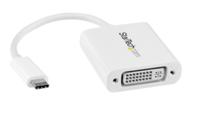 StarTech CDP2DVIW USB-C to DisplayPort Adapter - White