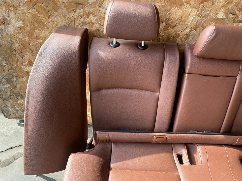 JUEGO ASIENTO TRASERO SUPERIOR E INFERIOR BMW 528I 535I F10 11-13 OEM MARRÓN Foto 3 de 4